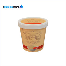custom ice cream container paper cup with plastic lid